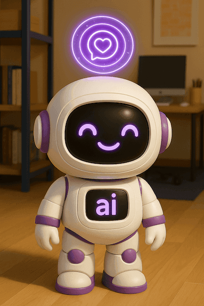 AI helper suited up for work